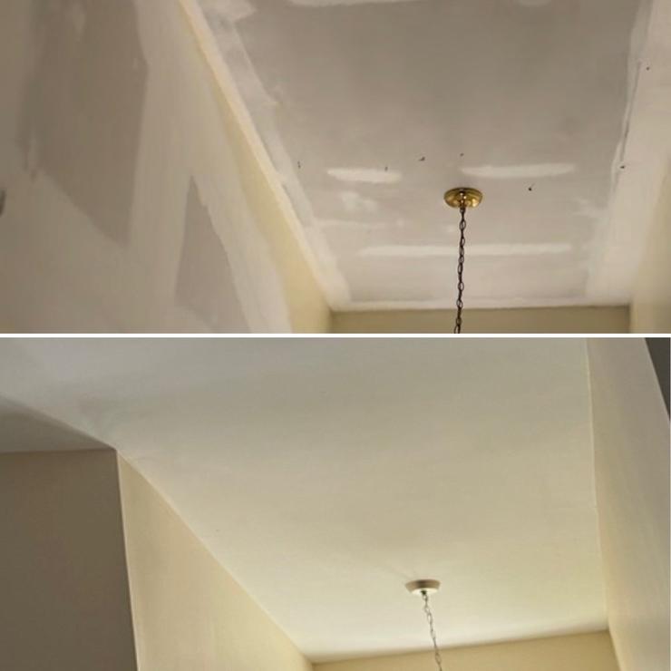 popcorn ceiling removal and paint