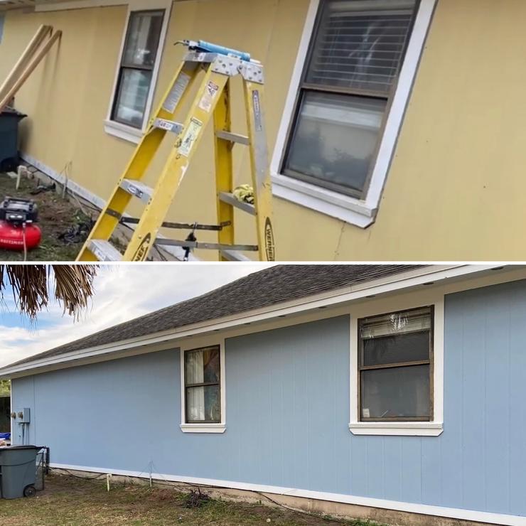 New Siding And After Paint