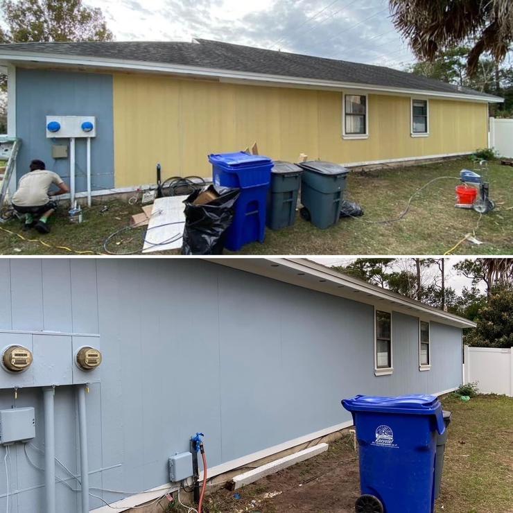 Replaced Siding & Finished product